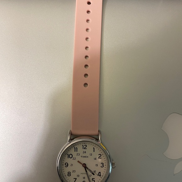 Timex White Dial Indiglo Field Watch WR30M Military Time - Picture 3 of 7